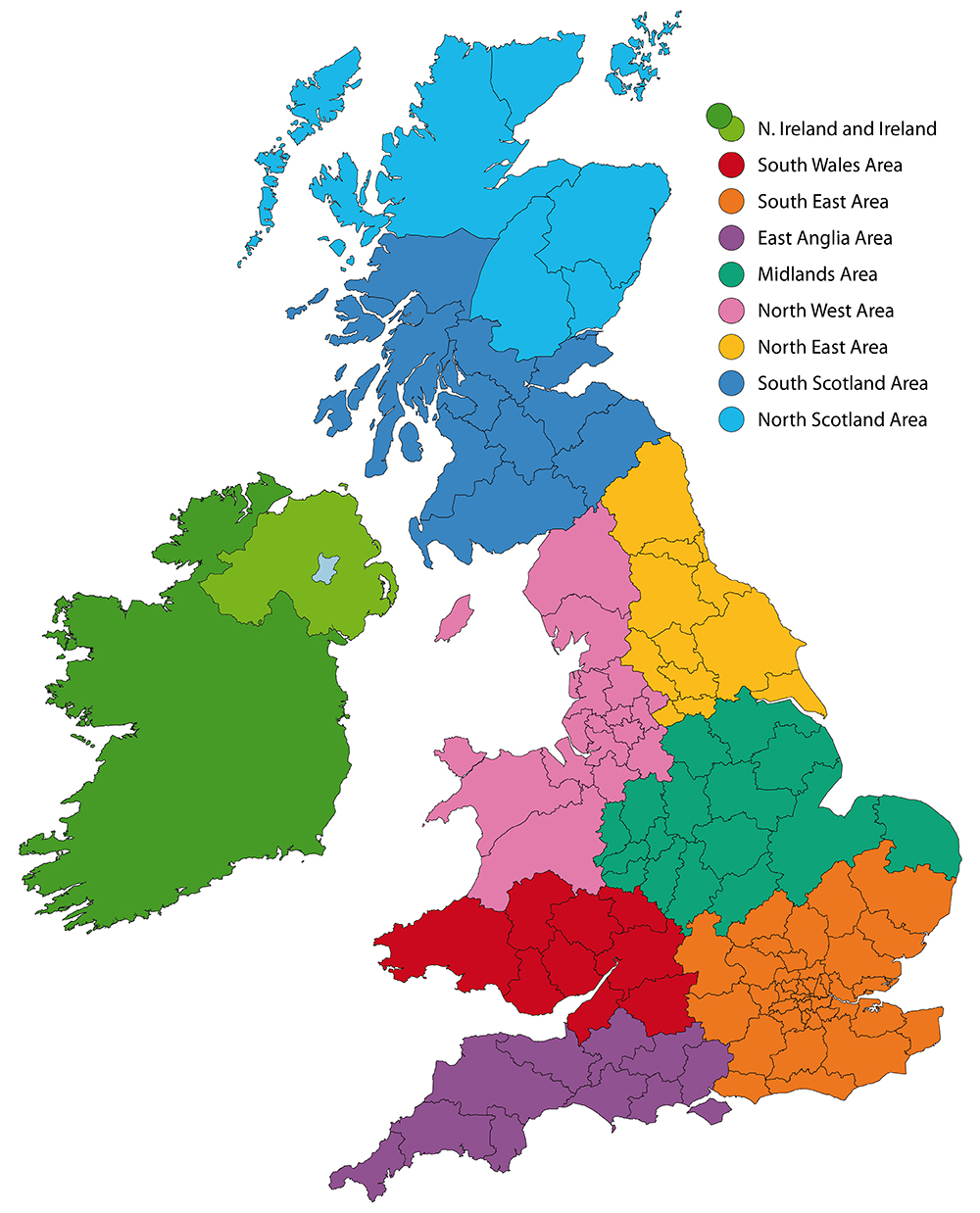 Growmoor Sales Team Map